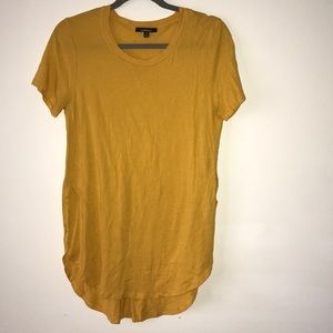 NWOT Ambiance mustard yellow tee